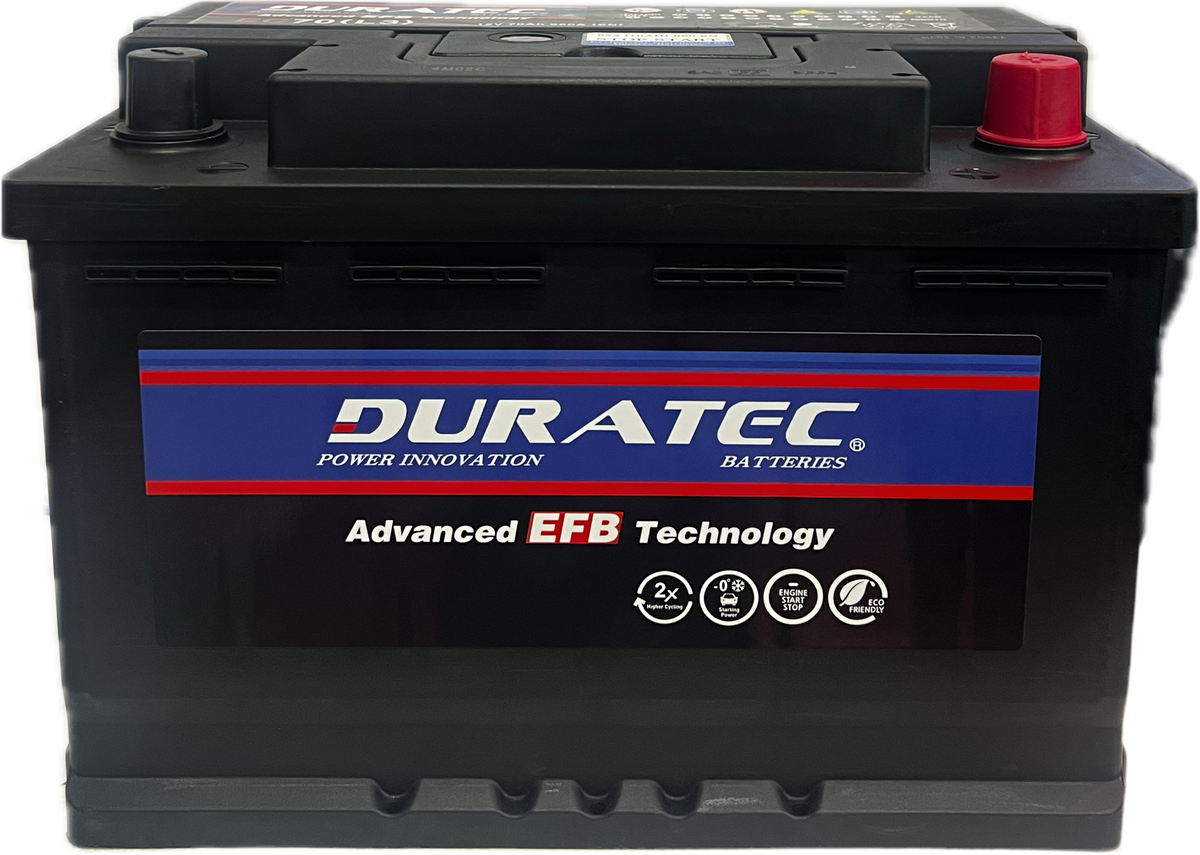 Duratec 652 EFB Stop Start Battery – Charged