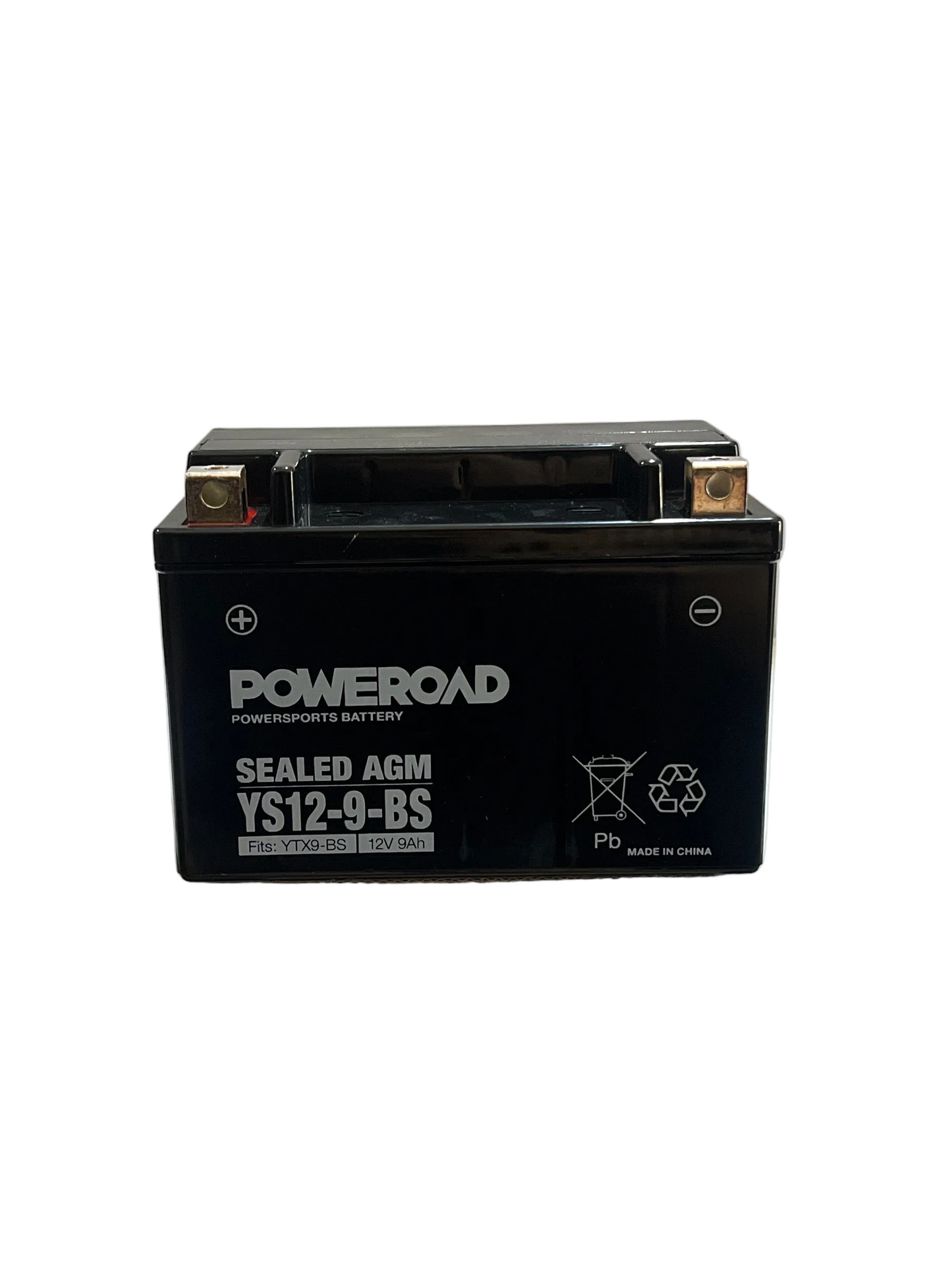 YS12-9-BS (YTX9-BS) Motorcycle Battery Sealed AGM