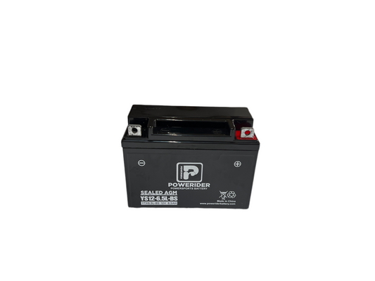YS12-6.5L-BS (12N6.5-3B) Motorcycle Battery Sealed AGM