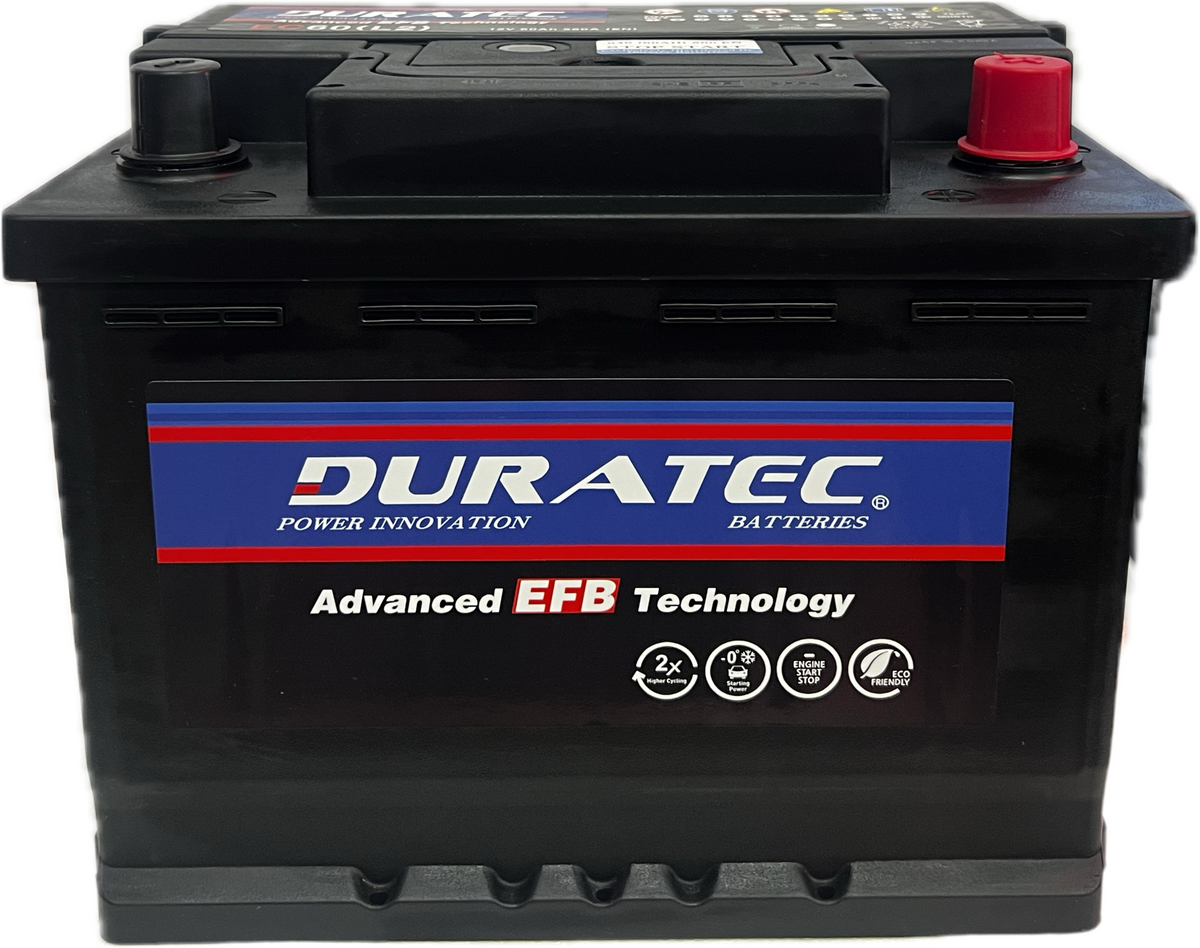 Duratec 646 EFB Stop Start Battery – Charged