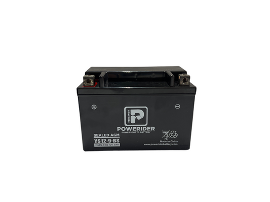 YS12-9-BS (YTX9-BS) Motorcycle Battery Sealed AGM