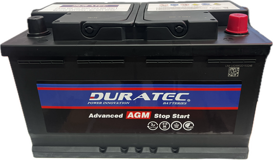 Duratec 668 80 Ah AGM Stop Start Battery