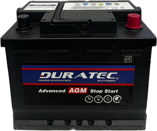 Duratec 646 60 Ah AGM Stop Start Battery